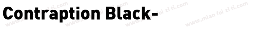 Contraption Black字体转换